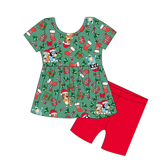 PRE-ORDER Heeler Christmas Classic Peplum Set- GIRL’S