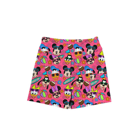 RTS Neon Surf Yoga Bike Shorts  - GIRL’S