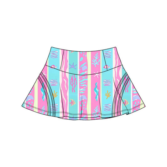 RTS Ocean Taffy Swim Skort - ADULT
