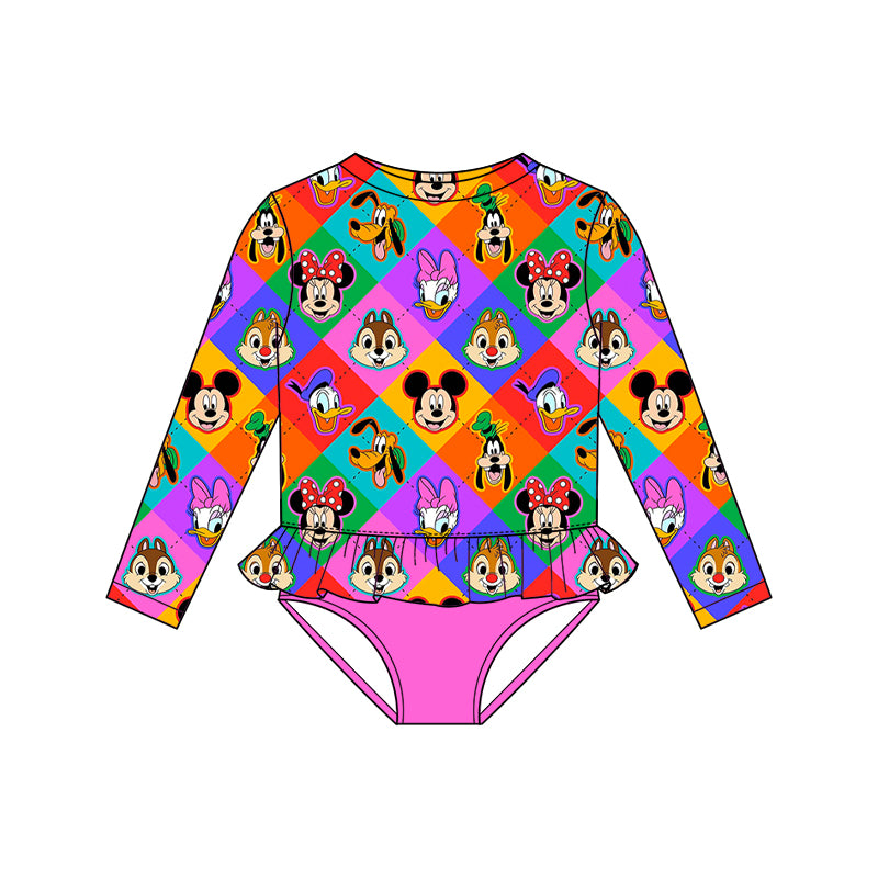 RTS Neon Six Long Sleeve 2pc Swim- GIRL’S