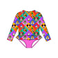 RTS Neon Six Long Sleeve 2pc Swim- GIRL’S