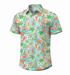 PRE ORDER Coral Compass Dad Shirt- BOYS