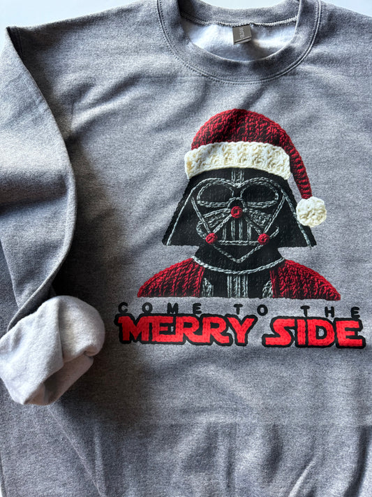 Merry Side Faux Yarn Sweatshirt