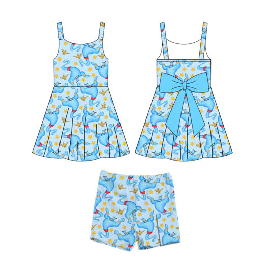 PRE ORDER Friend Like Me Bow Backed Athletic Dress Set - ADULT