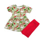 PRE-ORDER Classic Claus - Green Classic Peplum Set- GIRL’S
