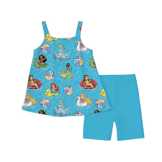RTS Princess Pool Party Bamboo Tank Set- GIRL’S