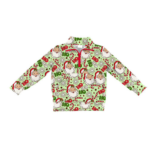 PRE ORDER Classic Claus - Green ATHLETIC PULLOVER - ADULT