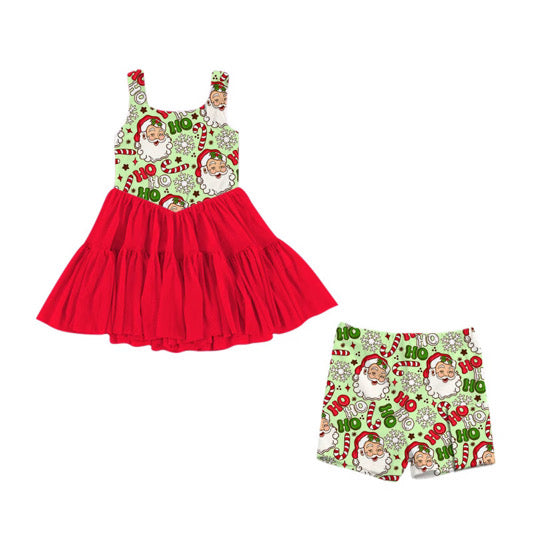 PRE ORDER  Classic Claus - Green Athletic Tulle Twirl - ADULT