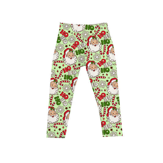 PREORDER Classic Claus - Green Athletic Leggings - WOMEN