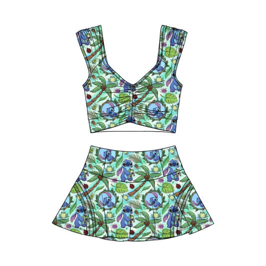PREORDER Island Experiment Cropped Athletic Set  - GIRL’S