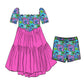 PRE ORDER  Blue Mischief Athletic MOLLY Short Sleeve Tulle Twirl - ADULT