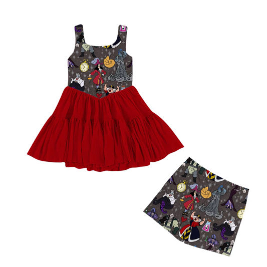 PRE ORDER Villains After Dark Athletic Tulle Twirl - ADULT