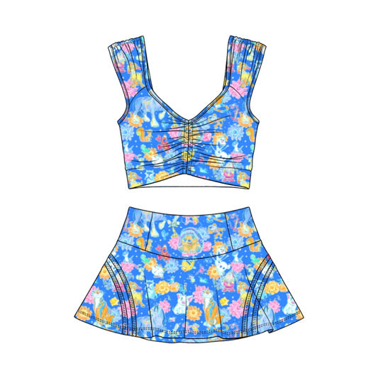 PRE ORDER Sidekick Parade - Light Cropped Athletic Set - ADULT