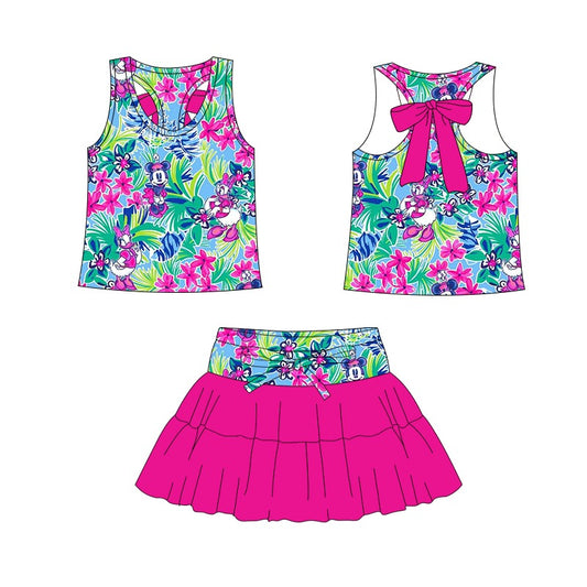 PREORDER Tropical Dreams Racer Bow Athletic Set  - ADULT