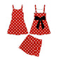 PRE ORDER Dotty Bow Backed Athletic Dress Set - ADULT