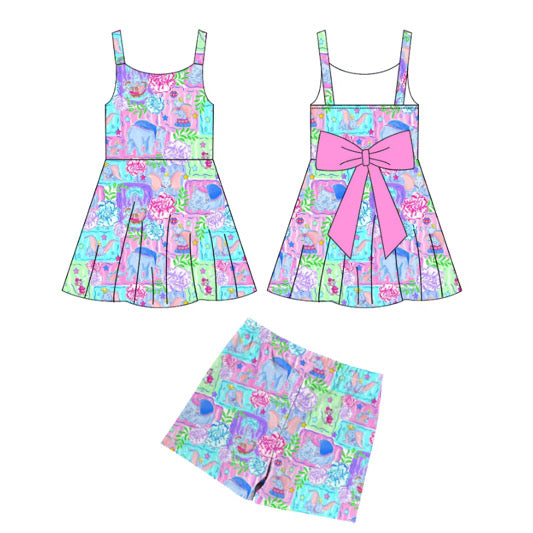 PREORDER Don’t Just Fly Bow Backed Athletic Dress Set  - GIRL’S