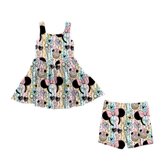 PRE ORDER Treat Bow-Self Athletic Printed Tulle Twirl - ADULT