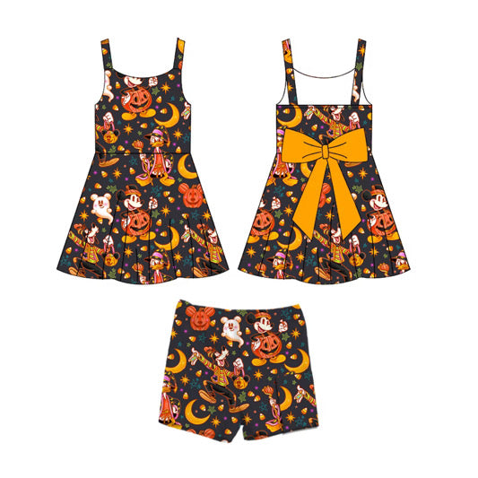 PREORDER Hallowishes Bow Backed Athletic Dress Set  - GIRL’S