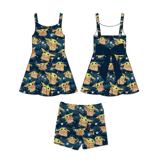 PRE ORDER Star Baby Bow Backed Athletic Dress Set - ADULT
