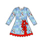 PRE-ORDER Snow Ho Ho Bow Athletic Dress - GIRL