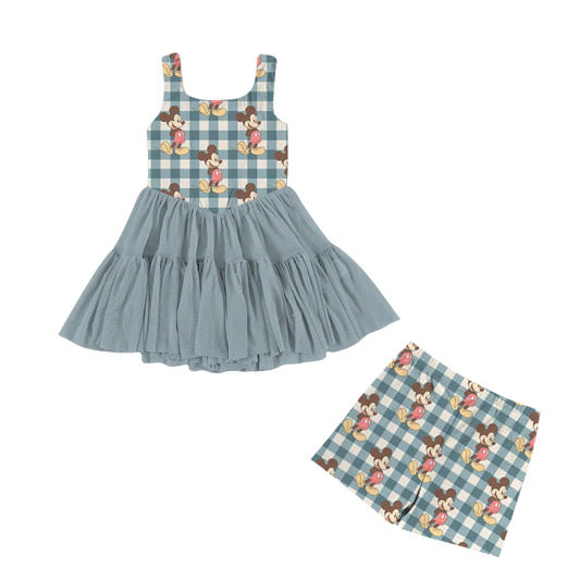 RTS Gingham Mouse Athletic Tulle Twirl Set  - ADULT