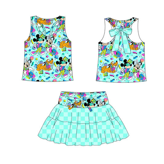 PREORDER Retro Mouse Racer Bow Athletic Set  - ADULT