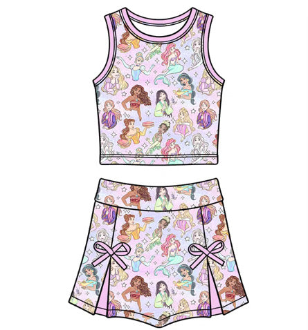 PREORDER Pastel Princess Harper Athletic Set  - GIRL’S