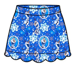 PREORDER Warm Hugs Scalloped Skort  - GIRL’S