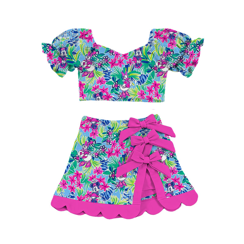 PREORDER Tropical Dreams Gabby Bow Athletic Set  - GIRL’S