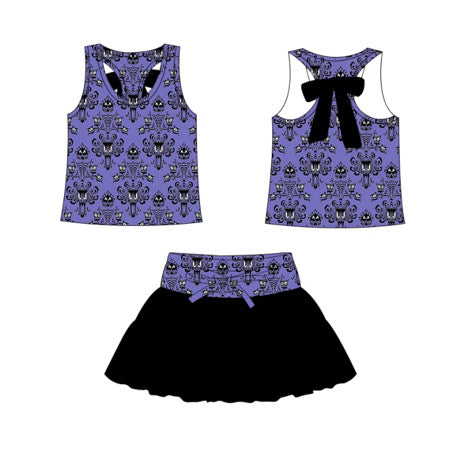 PREORDER Grim Grinning Racer Bow Athletic Set  - ADULT