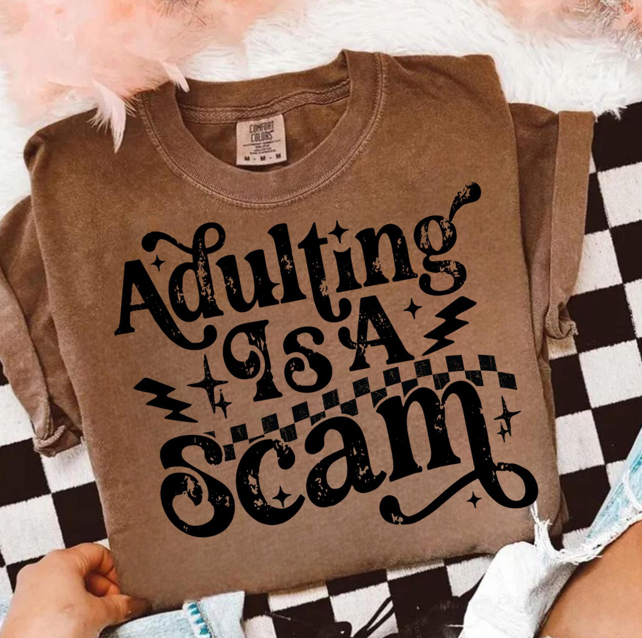 Adulting Scam Tee