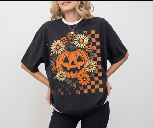 Floral Pumpkin Sweatshirt