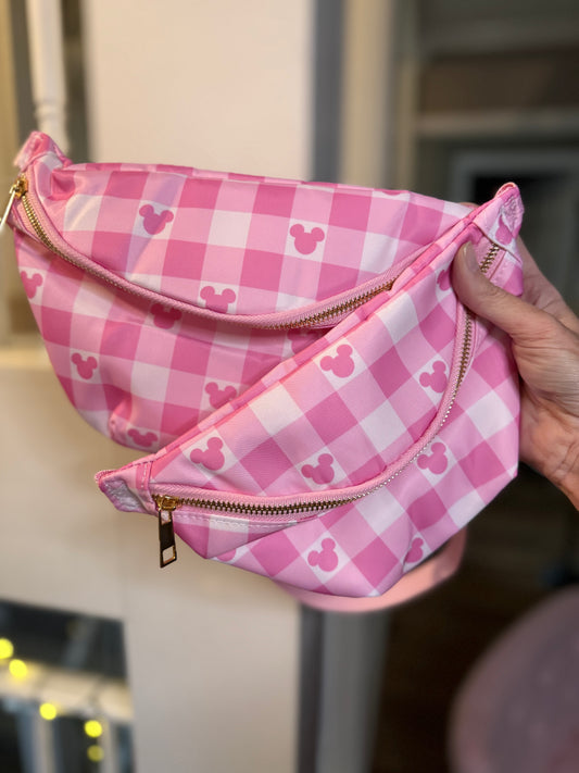 RTS Checkered Mouse Belt Bag - Kids