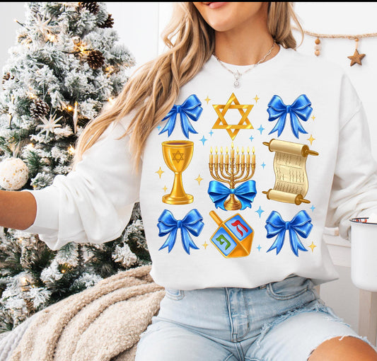 Hanukkah Bows Sweatshirt