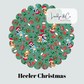 PRE ORDER  Heeler Christmas BAMBOO Full Zip - ADULT