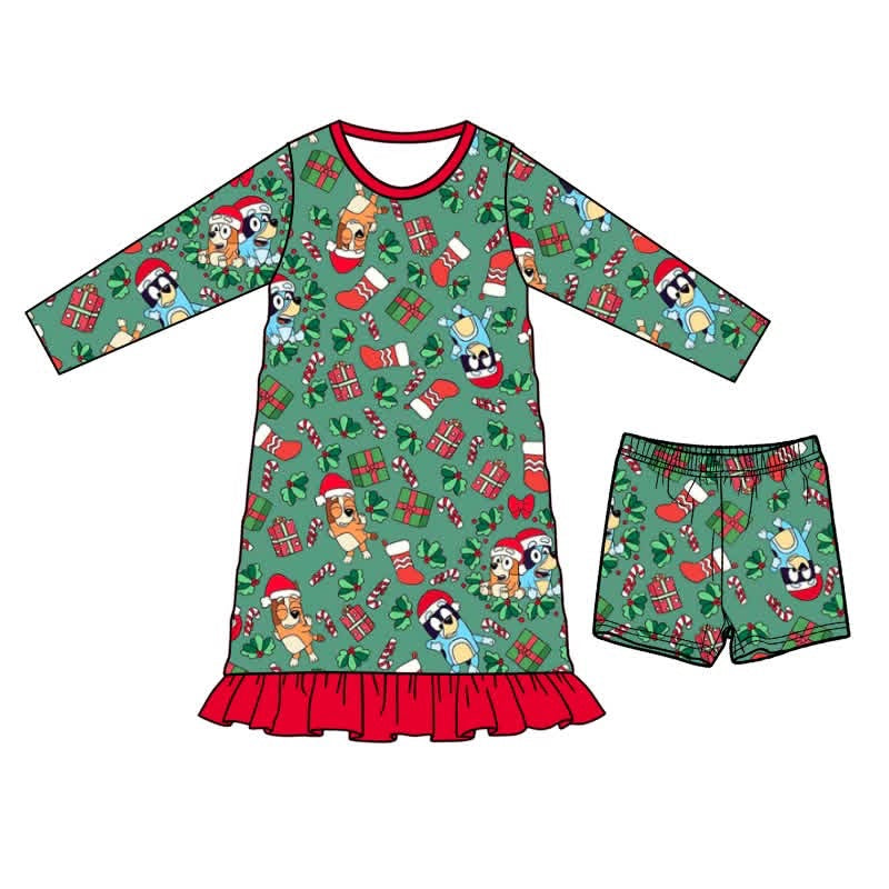 PRE ORDER  Heeler Christmas Bamboo Nightgown - ADULT