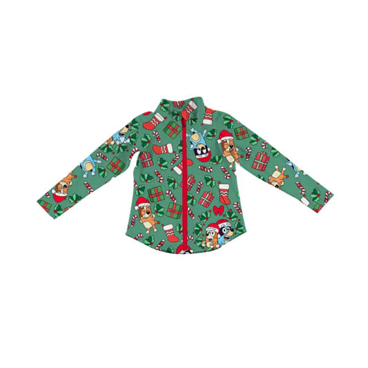 PRE ORDER  Heeler Christmas BAMBOO Full Zip - ADULT