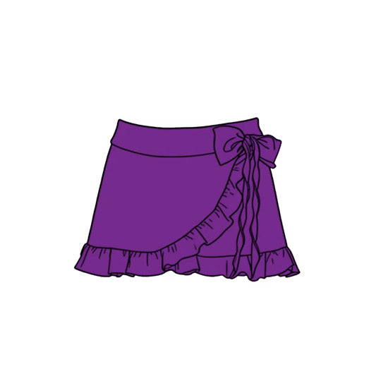 PREORDER Basics Purple Ruffle Skort  - ADULT
