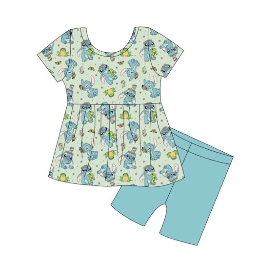 PRE-ORDER Lei’d Back Classic Peplum Set- GIRL’S
