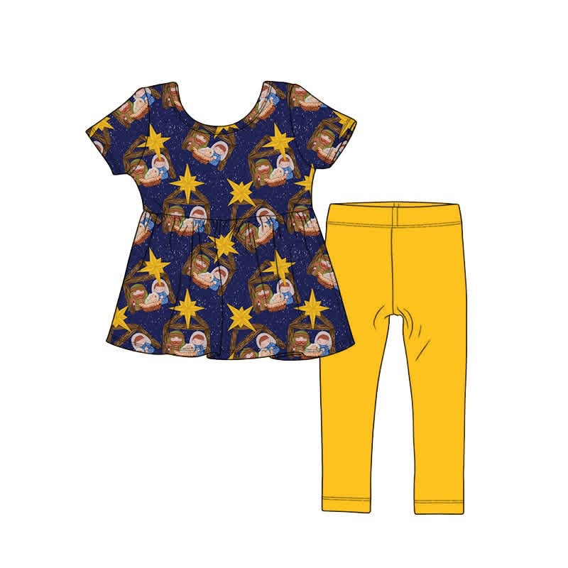 PRE-ORDER Silent Night Classic Peplum Set- GIRL’S