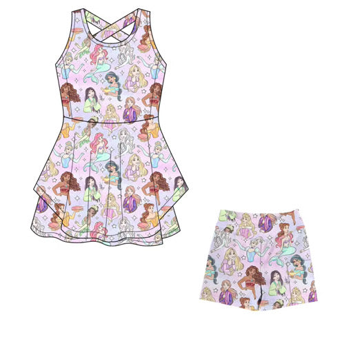 PREORDER Pastel Princess EverTwirl Athletic Dress  - ADULT