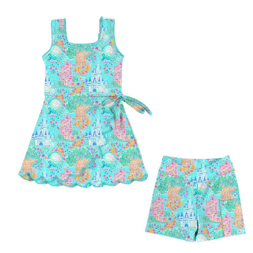 PRE ORDER Park Icons - Teal Remi Athletic Twirl - ADULT