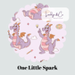 PRE ORDER One Little Spark Long Sleeve/S Waffle Knit Set - ADULT
