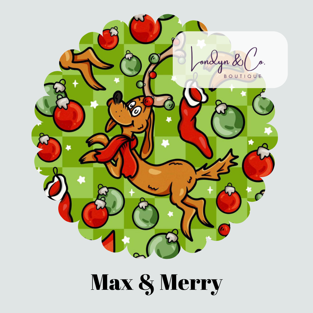 PRE-ORDER Max & Merry Long Sleeve/Pants Bamboo Jams