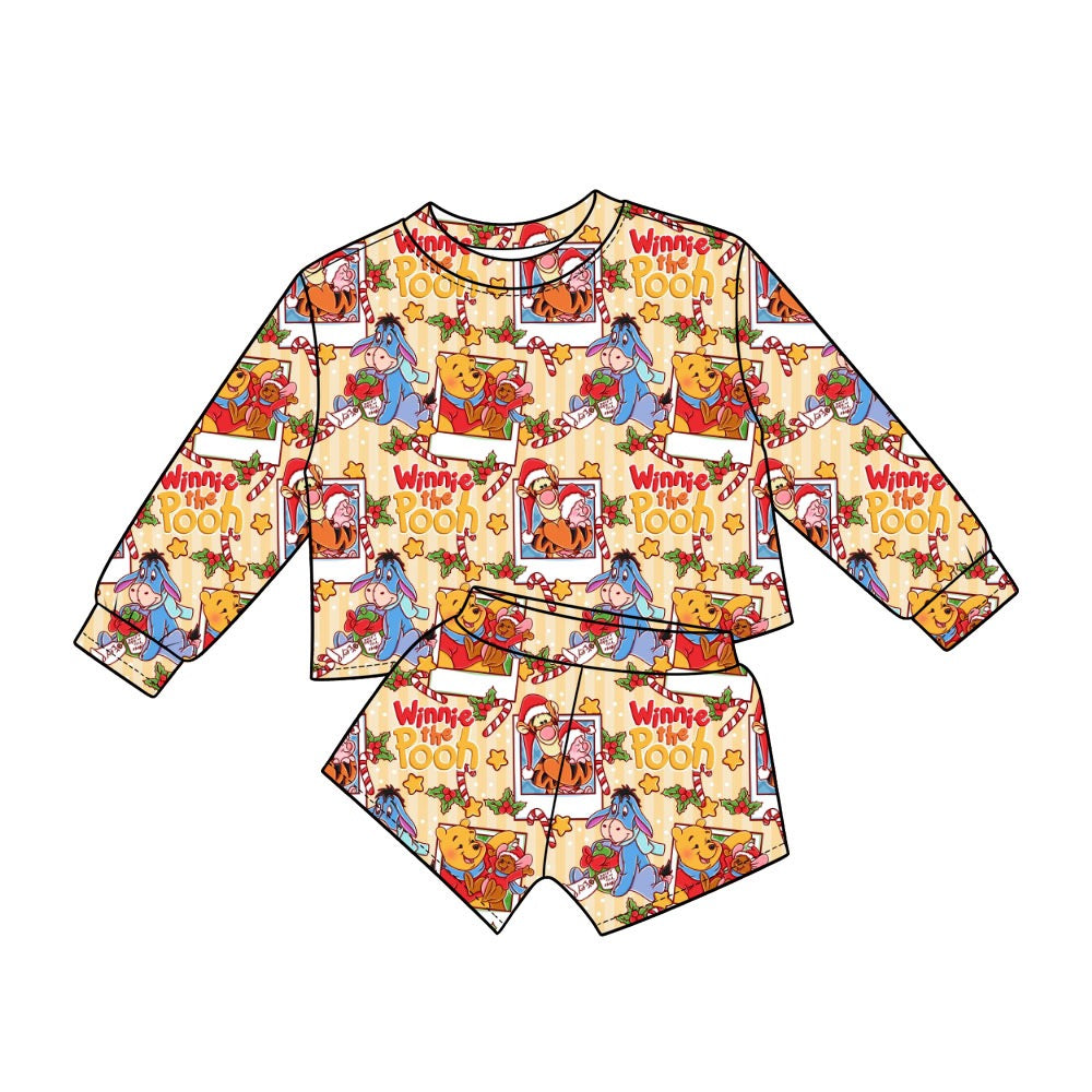 PRE-ORDER Holiday Hunny Long Sleeve/S Waffle Knit Set- GIRL’S