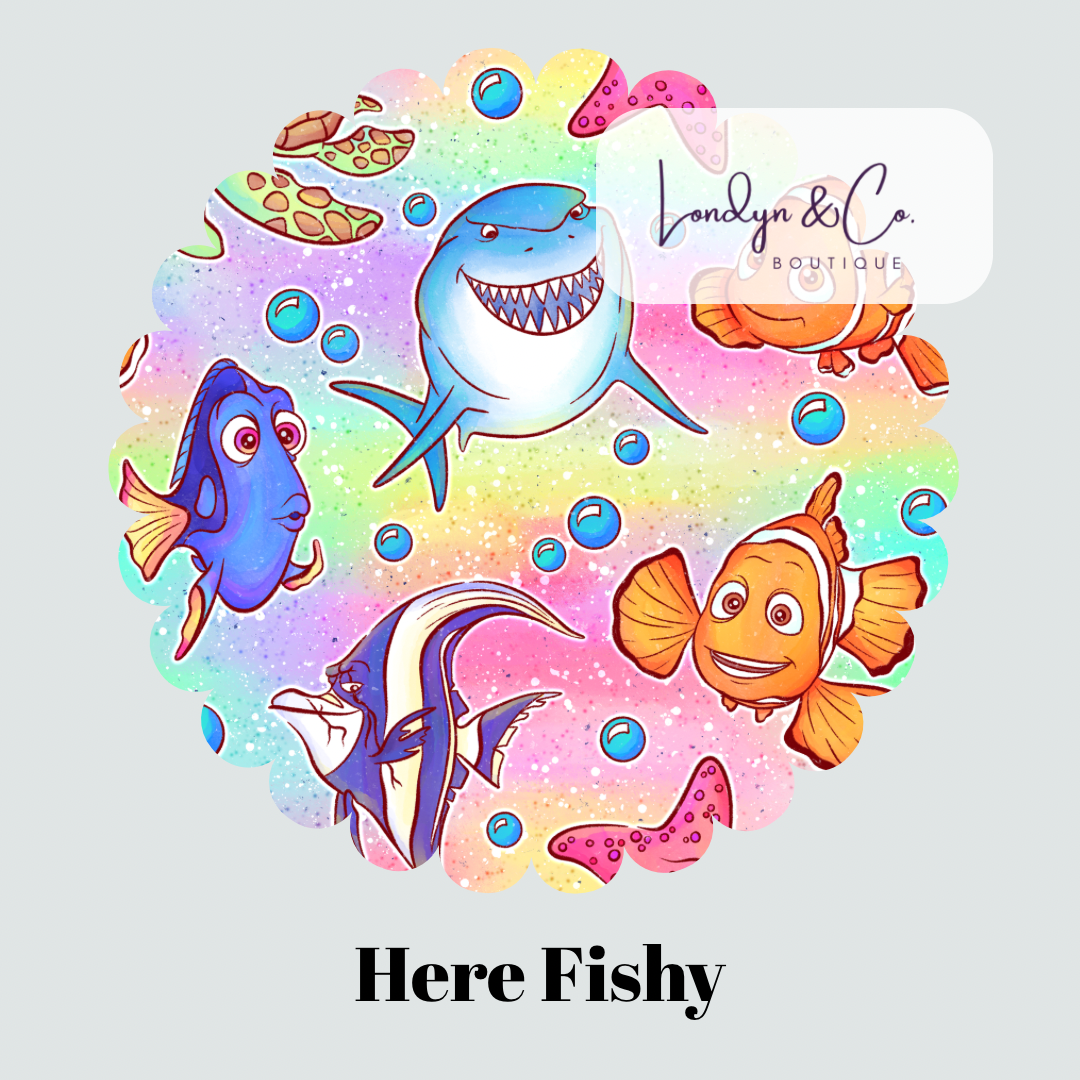 PRE ORDER Here Fishy ATHLETIC PULLOVER - ADULT