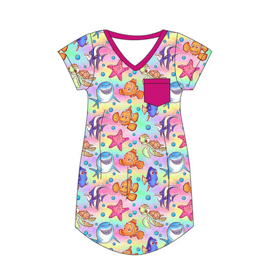 RTS Here Fishy DOLL GOWN