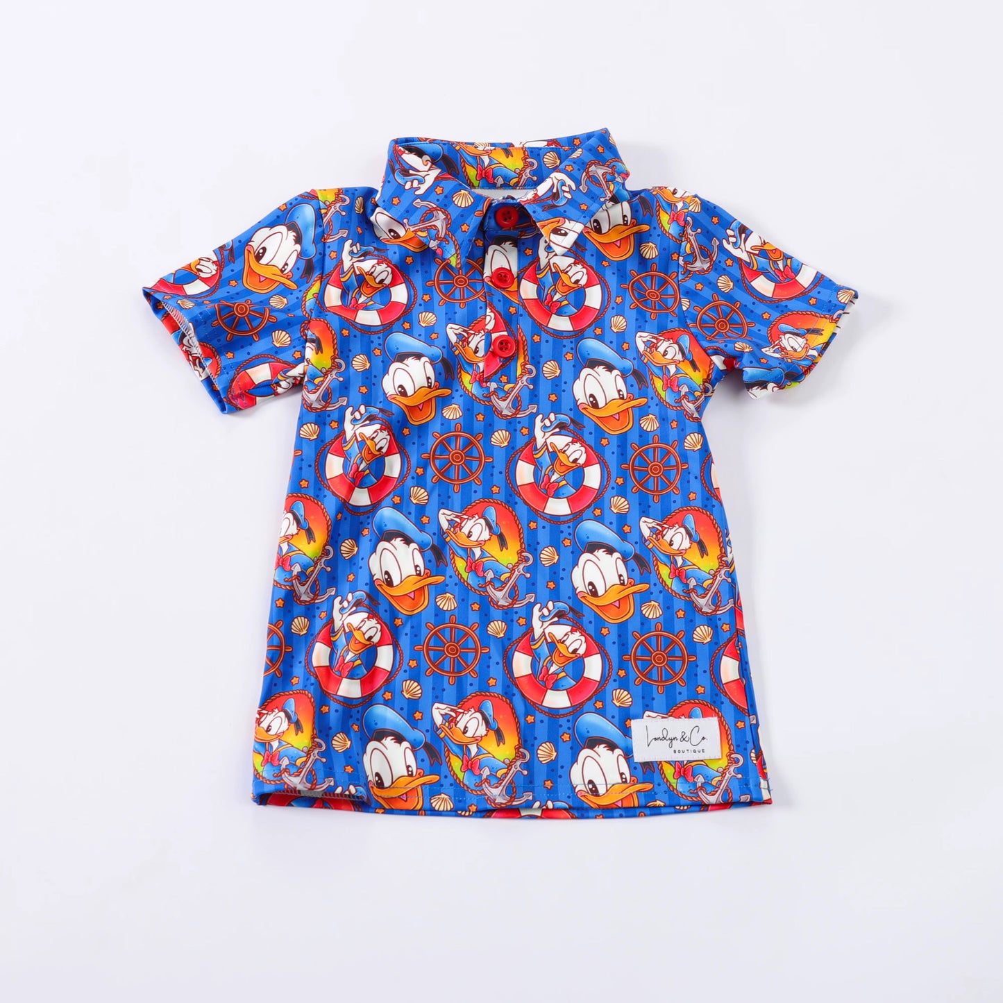 RTS Bon VoyDuck Athletic Polo Shirt- BOYS