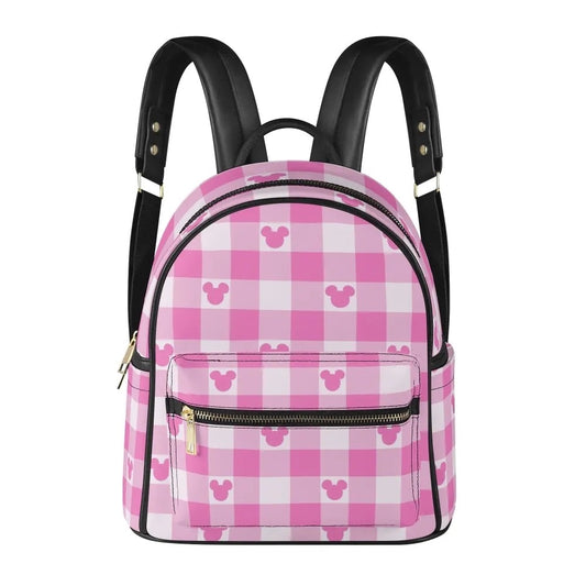 Checkered Mouse Adult Mini Backpack