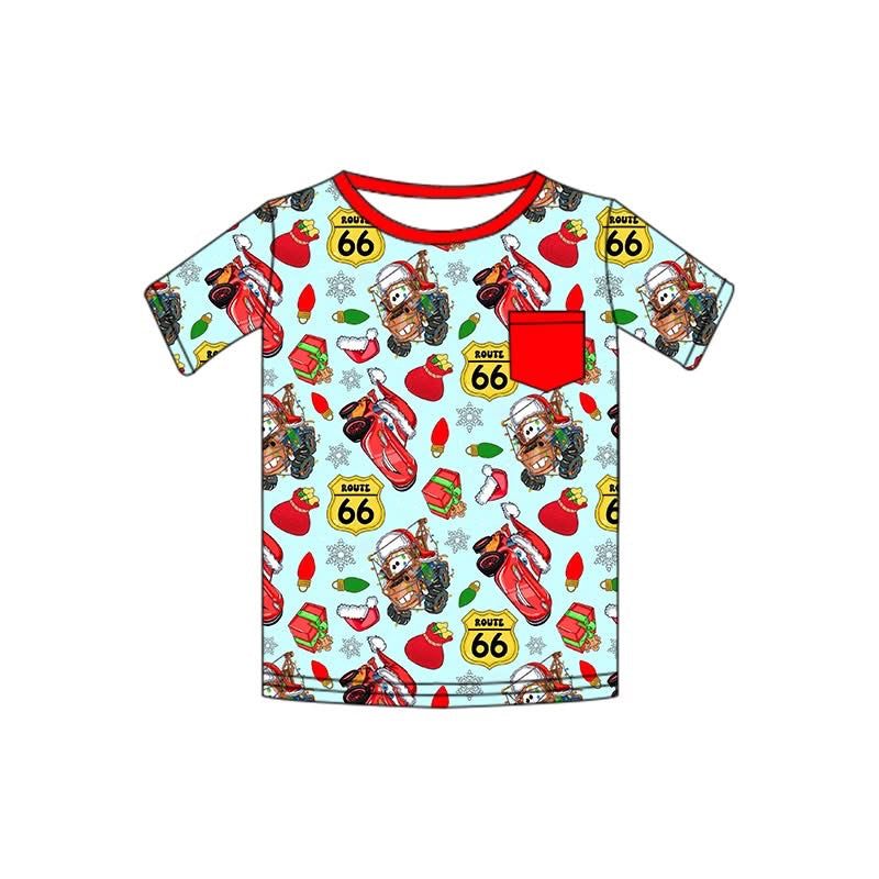 PRE-ORDER Rt. 66 Holiday Cotton Pocket Tee- Kids